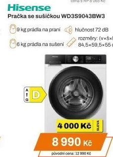 Pračka Hisense WD3S9043BW3