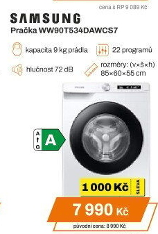 Pračka Samsung WW90T534DAWCS7