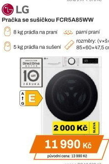 Pračka se sušičkou LG FCR5A85WW
