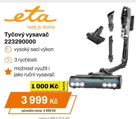 Tyčový vysavač ETA 223290000