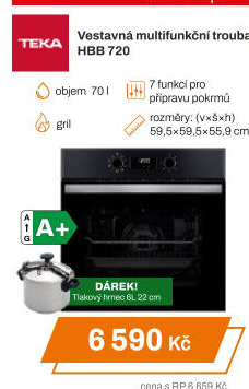 Vestavná trouba Teka HBB 720