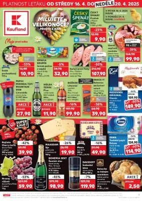 akční leták Kaufland 16.4.2025-20.4.2025