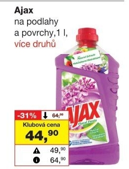 Čistič na podlahy Ajax