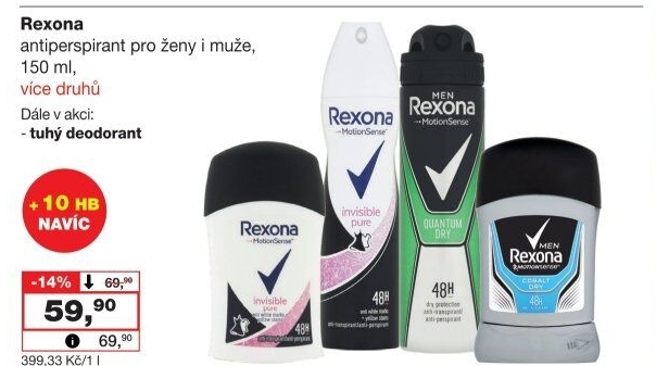 Deodorant sprej Rexona