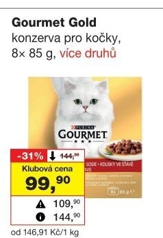 Konzerva pro kočky Gold Gourmet Purina