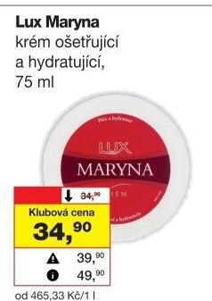 Krém pleťový Lux Maryna