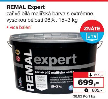 Malířský nátěr Expert Remal
