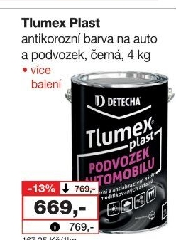 Nátěr Tlumex plast Detecha