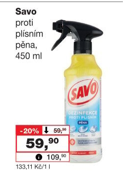 Pěna proti plísním Savo
