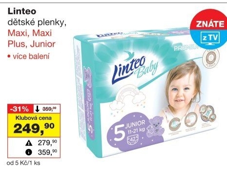 Pleny dětské Linteo Baby