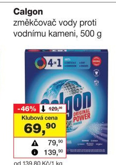 Změkčovač vody Calgon