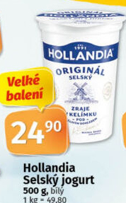 Bílý jogurt selský Hollandia