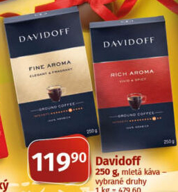 Mletá káva Davidoff