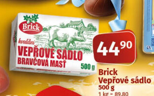 Sádlo vepřové Brick