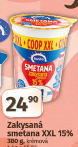 Smetana zakysaná krémová Ranko 15%