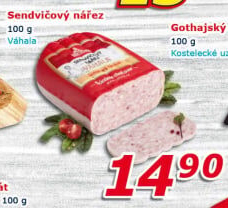 Nářez sendvičový Váhala