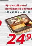 Pikantní sýrová pomazánka Varmuža