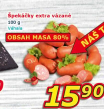Špekáčky extra vázané Váhala