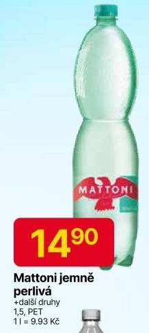 Přírodní voda Mattoni