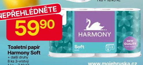 Toaletní papír 3vrstvý Harmony