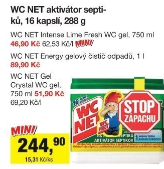 Čistič WC gelový Intense WC Net