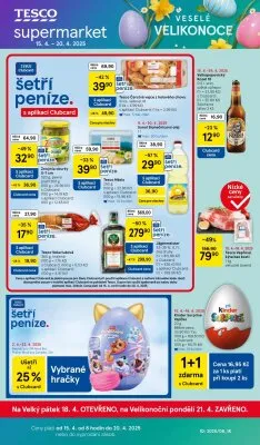 akční leták Tesco 15.4.2025-20.4.2025