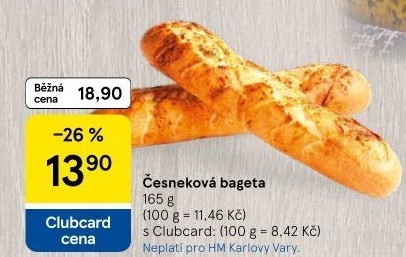 Bageta česneková