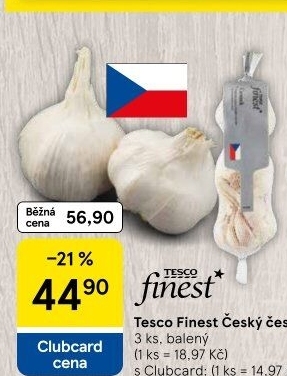 Česnek Tesco Finest