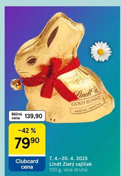 Čokoládový zajíc Lindt