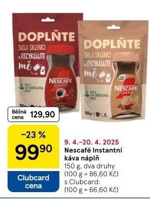 Instantní kávy Nescafé