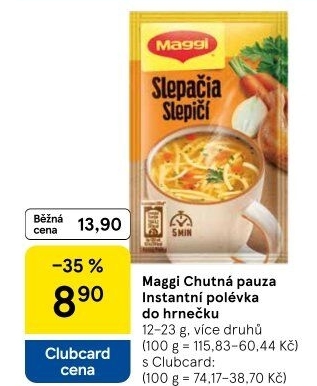 Instantní polévka do hrnečku Chutná pauza Maggi