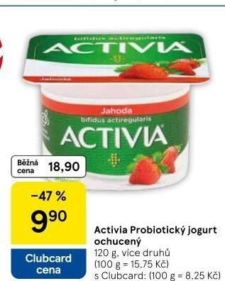 Jogurt ochucený Activia Danone