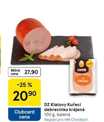 Kuřecí debrecínka DZ Klatovy