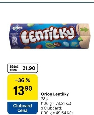 Lentilky Orion