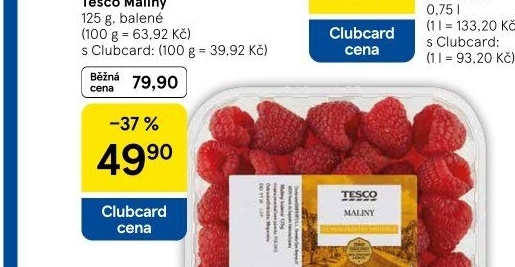 Maliny Tesco