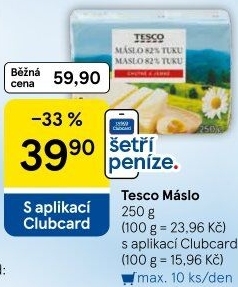 Máslo Tesco