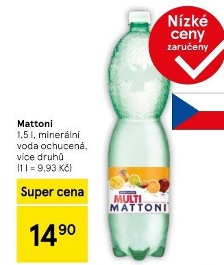 Ochucená voda Mattoni
