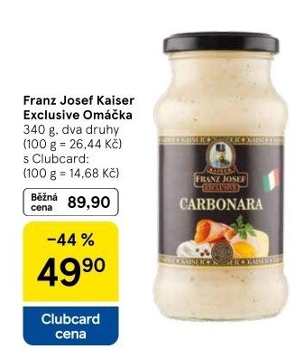 Omáčky na těstoviny Exclusive Franz Josef Kaiser
