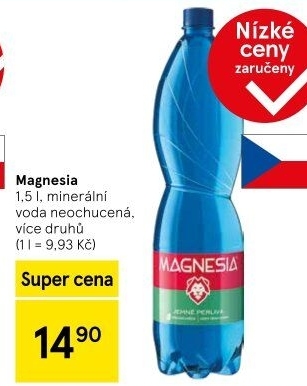 Přírodní voda Magnesia