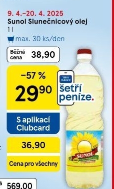 Slunečnicový olej Sunol