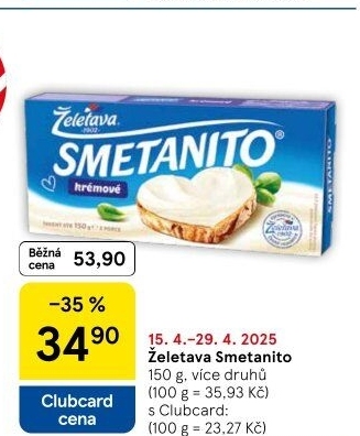 Sýr tavený Smetanito Želetava