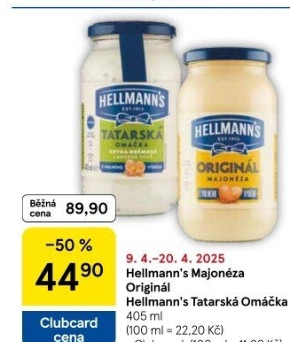 Tatarská omáčka Hellmann'