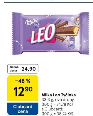 Tyčinka Leo Milka