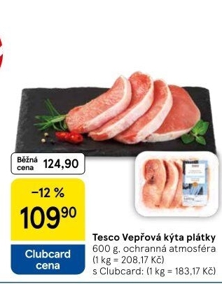 Vepřová kýta bez kosti Tesco