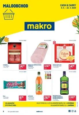 akční leták Makro 9.4.2025-22.4.2025