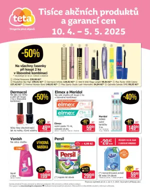 akční leták Teta drogerie 10.4.2025-5.5.2025
