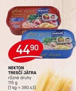 Játra tresčí Nekton
