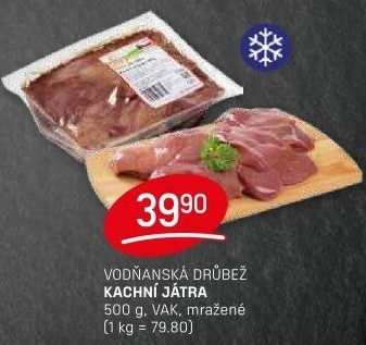 Kachní játra mražená Vodňanská kachna
