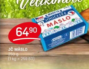 Máslo Jihočeské Madeta