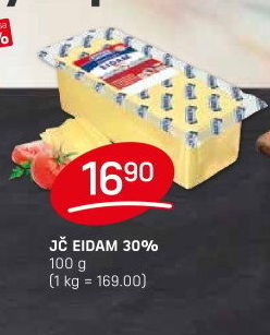 Sýr Eidam Jihočeský 30% Madeta